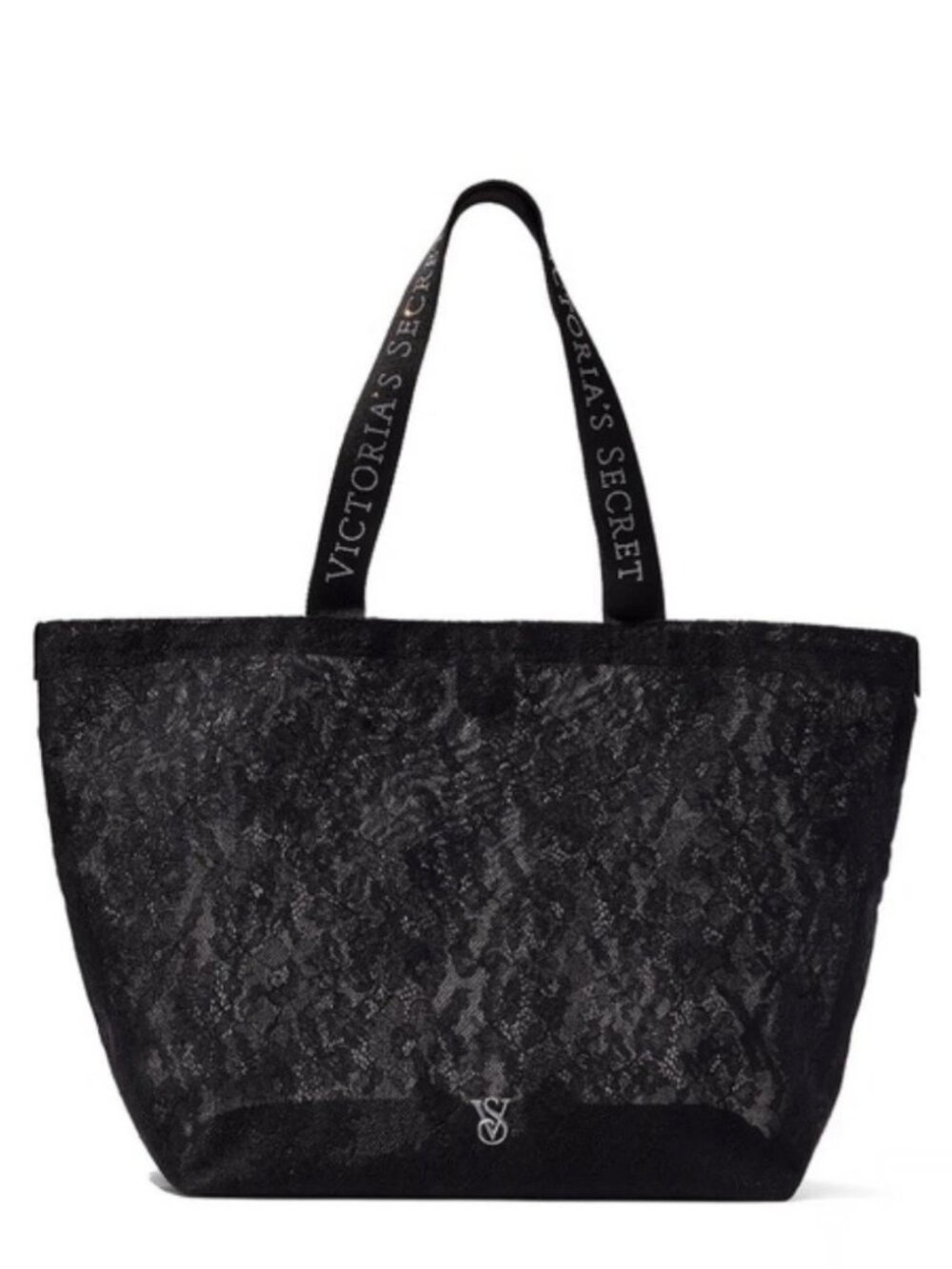 Victoria's Secret Black Lace Tote Bag